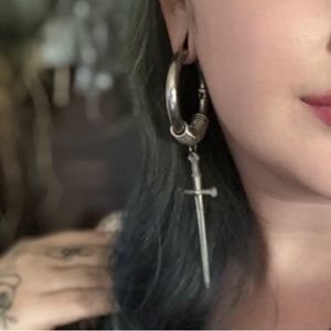 Sword Hoop Ear Weights